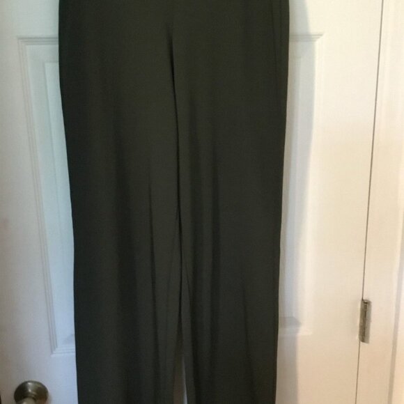 WOMAN WITHIN S. 22-24 1X Boot Cut Athleisure Yoga Pants Deep Gray 4" Yoke Waist - Picture 6 of 6